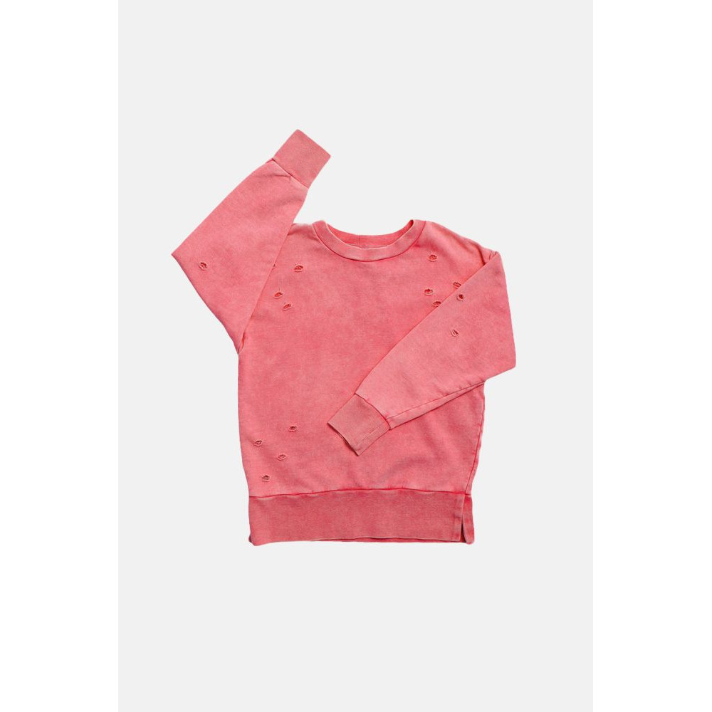 Torn Sweatshirt Pink Booso mamokup.pl